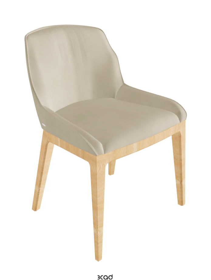 Musa Dining Chair_Natural Ashwood_Micro Nubuk_Sand