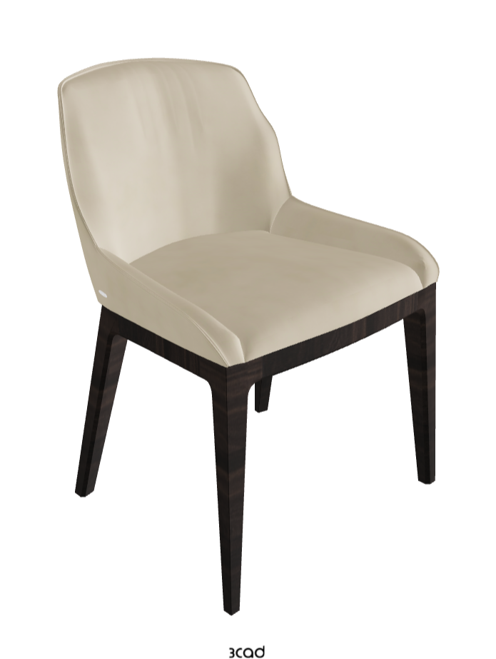 Musa Dining Chair_Burned Oak Stained Ashwood_Micro Nubuk_Sand