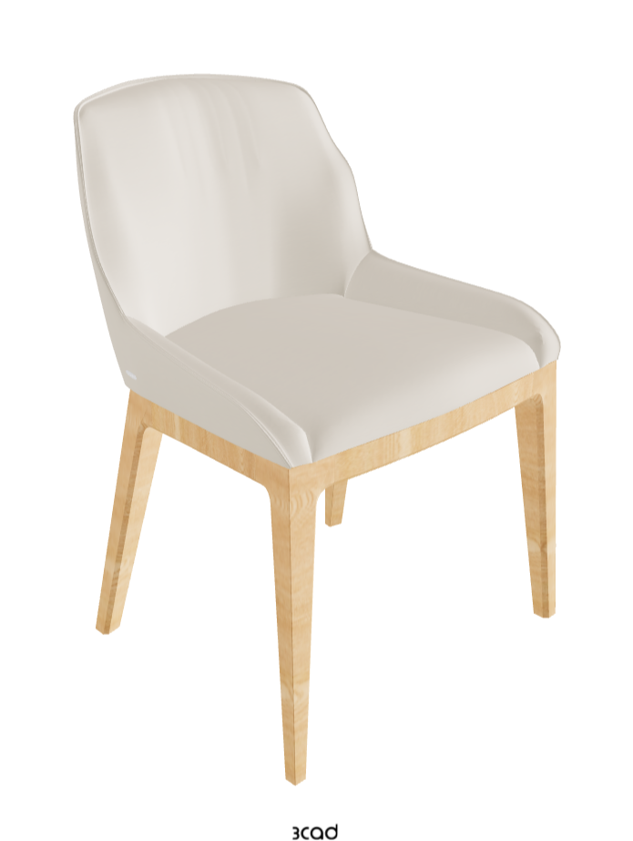 Musa Dining Chair_Natural Ashwood_Glove Soft Leather_Ecru