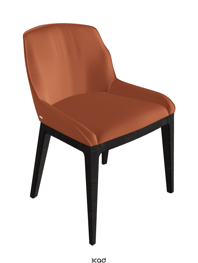 Musa Dining Chair_Open Pore Matt Black Ashwood_Glove Soft Leather_Barrique
