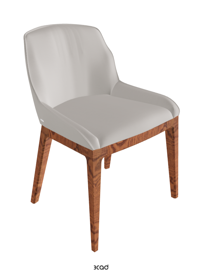 Musa Dining Chair_Canaletto Walnut Stained Ashwood_Soft Leather_Dakota