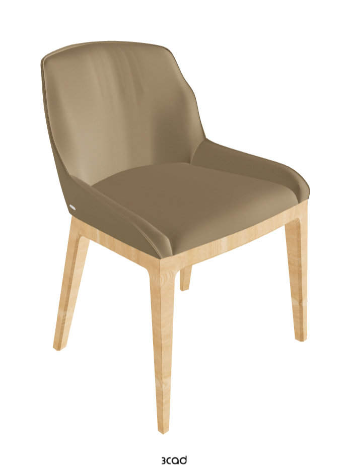 Musa Dining Chair_Natural Ashwood_Soft Leather_Safari