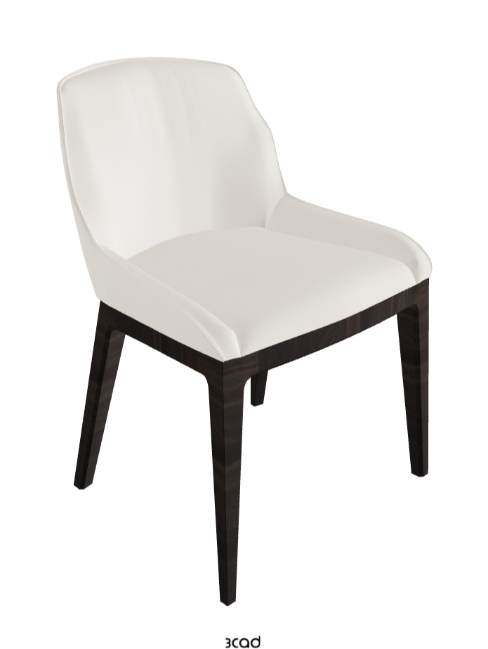 Musa Dining Chair_Burned Oak Stained Ashwood_Soft Leather_Lino