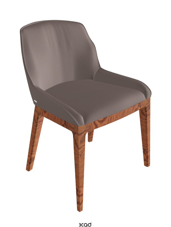 Musa Dining Chair_Canaletto Walnut Stained Ashwood_Soft Leather_Castoro