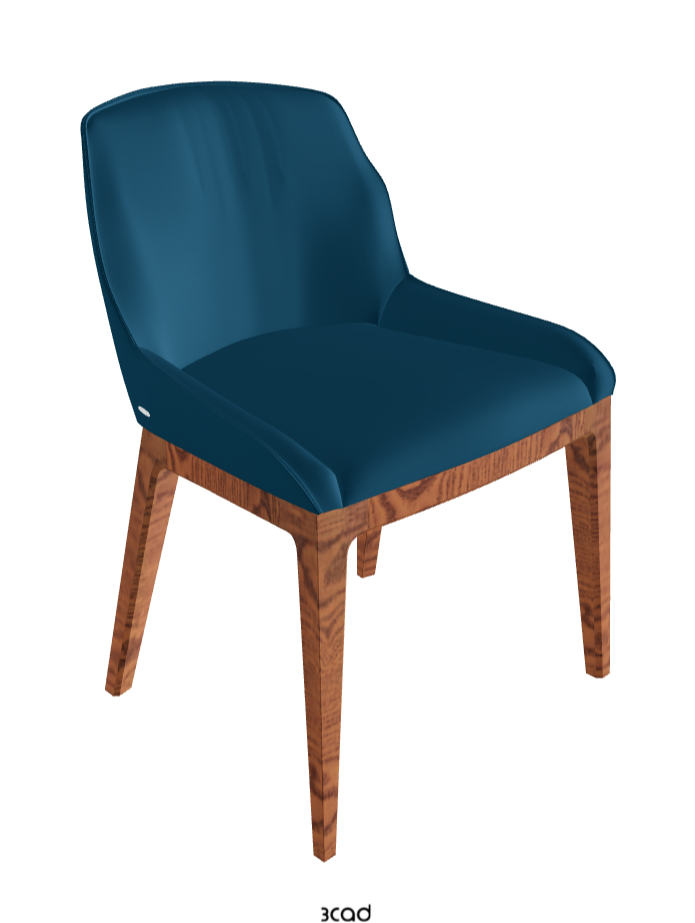 Musa Dining Chair_Canaletto Walnut Stained Ashwood_Soft Leather_Capri