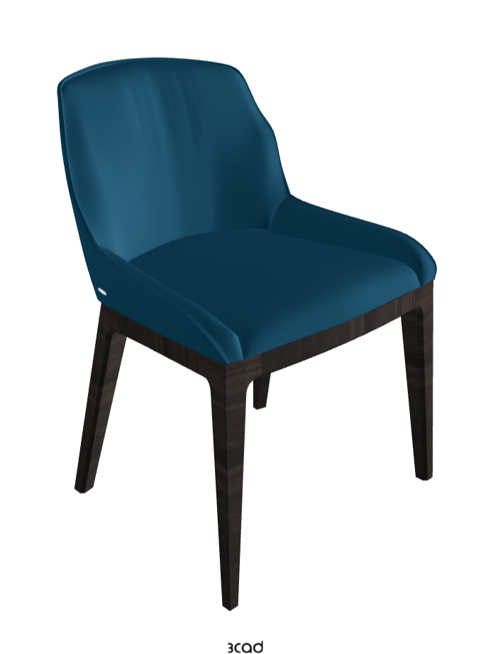 Musa Dining Chair_Burned Oak Stained Ashwood_Soft Leather_Capri