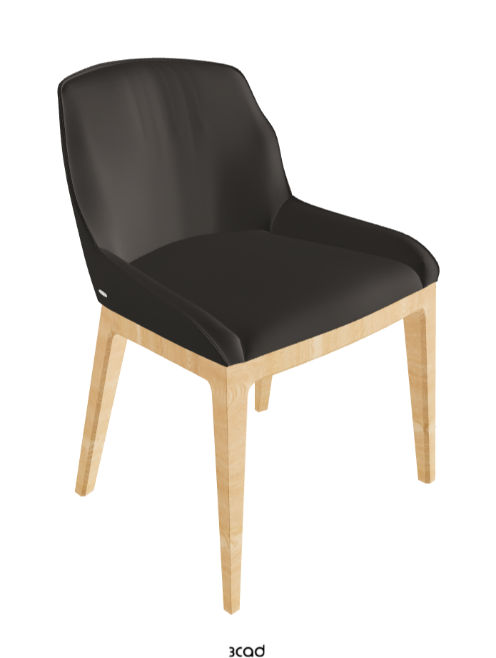 Musa Dining Chair_Natural Ashwood_Soft Leather_Piombo