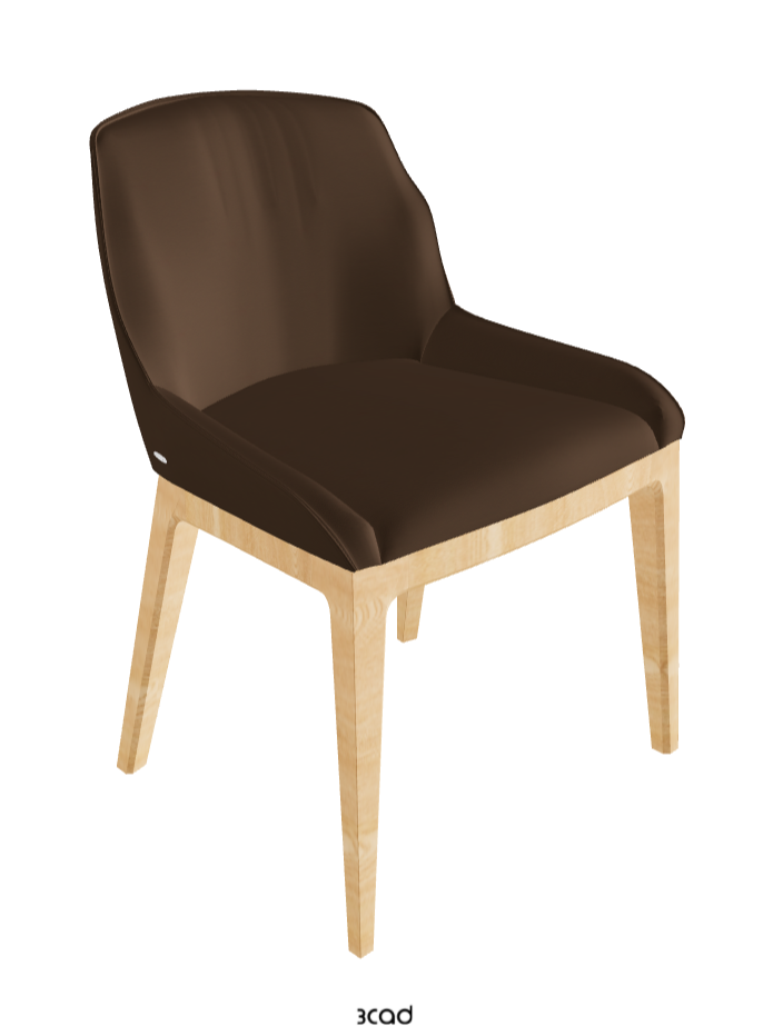 Musa Dining Chair_Natural Ashwood_Soft Leather_Biscotto