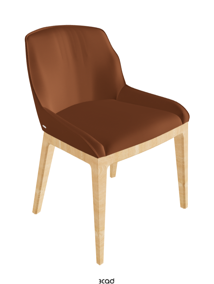 Musa Dining Chair_Natural Ashwood_Soft Leather_Cognac