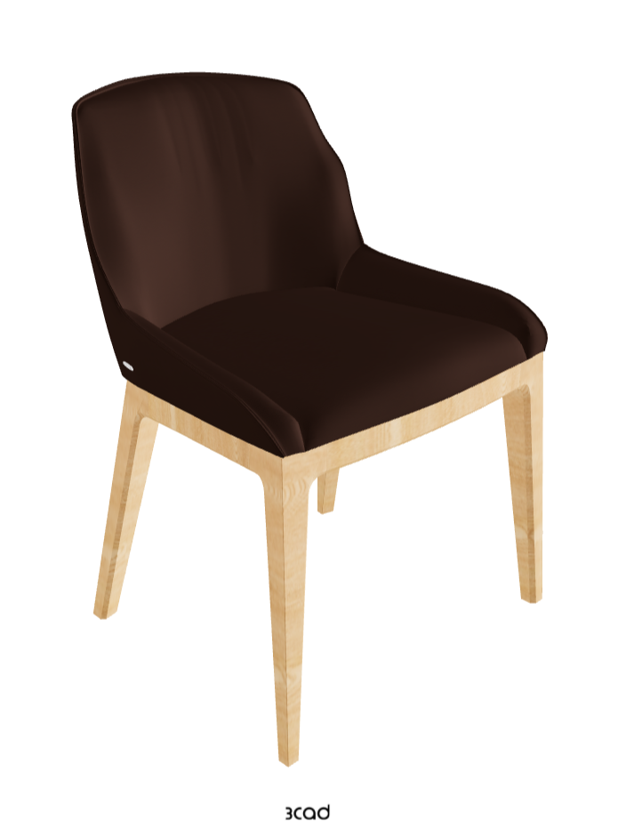 Musa Dining Chair_Natural Ashwood_Soft Leather_Tabacco