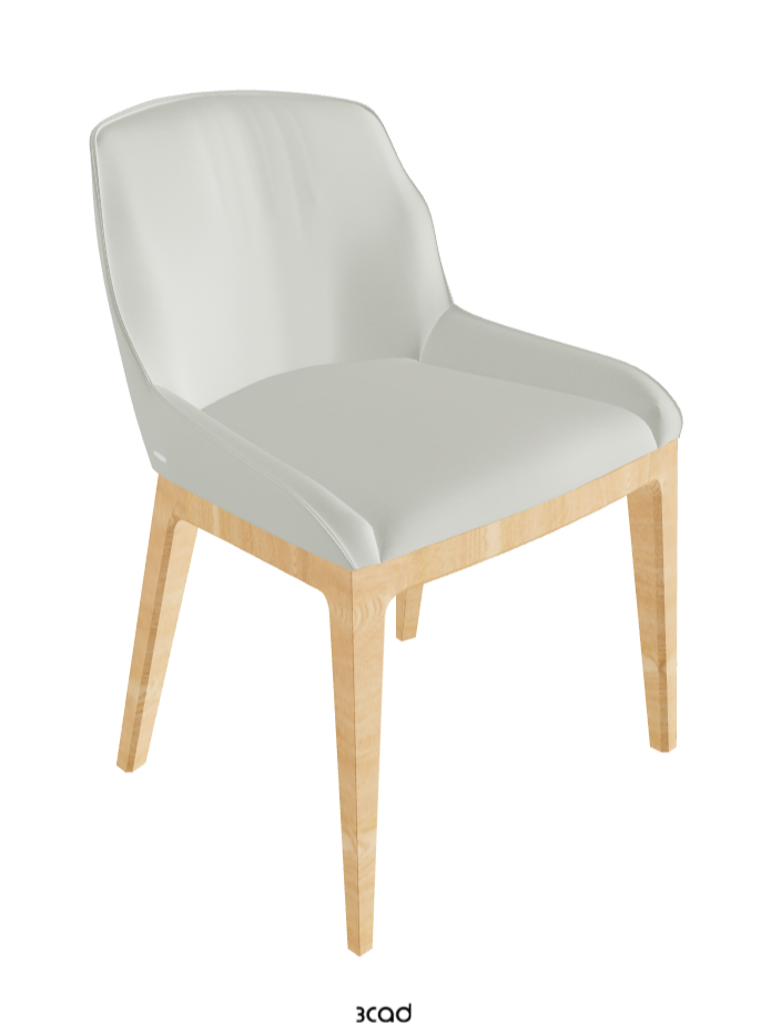 Musa Dining Chair_Natural Ashwood_Soft Leather_Artico