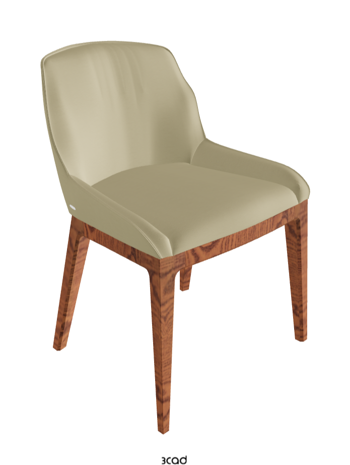 Musa Dining Chair_Canaletto Walnut Stained Ashwood_Synthetic Leather_Canapa