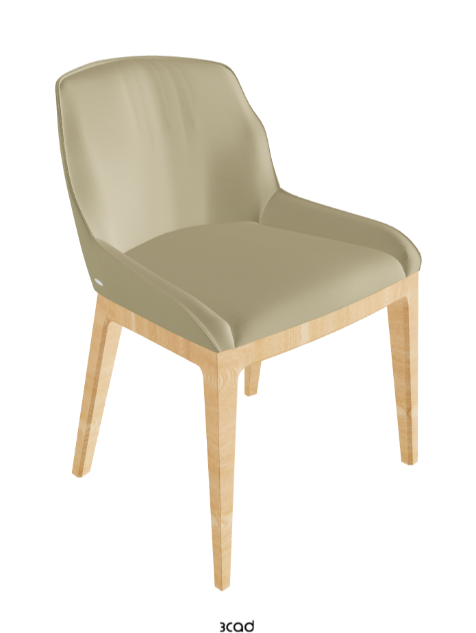 Musa Dining Chair_Natural Ashwood_Synthetic Leather_Canapa
