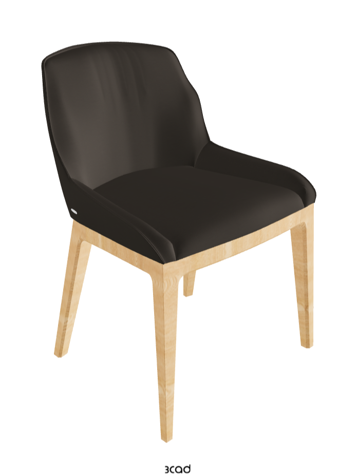 Musa Dining Chair_Natural Ashwood_Synthetic Leather_Fossil