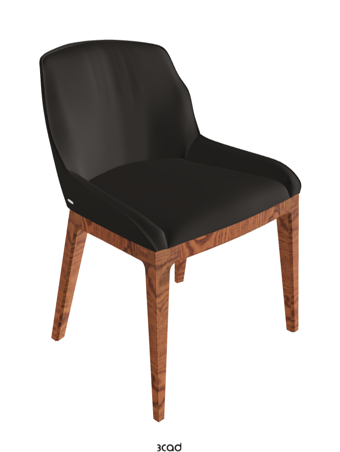 Musa Dining Chair_Canaletto Walnut Stained Ashwood_Synthetic Leather_Ardesia