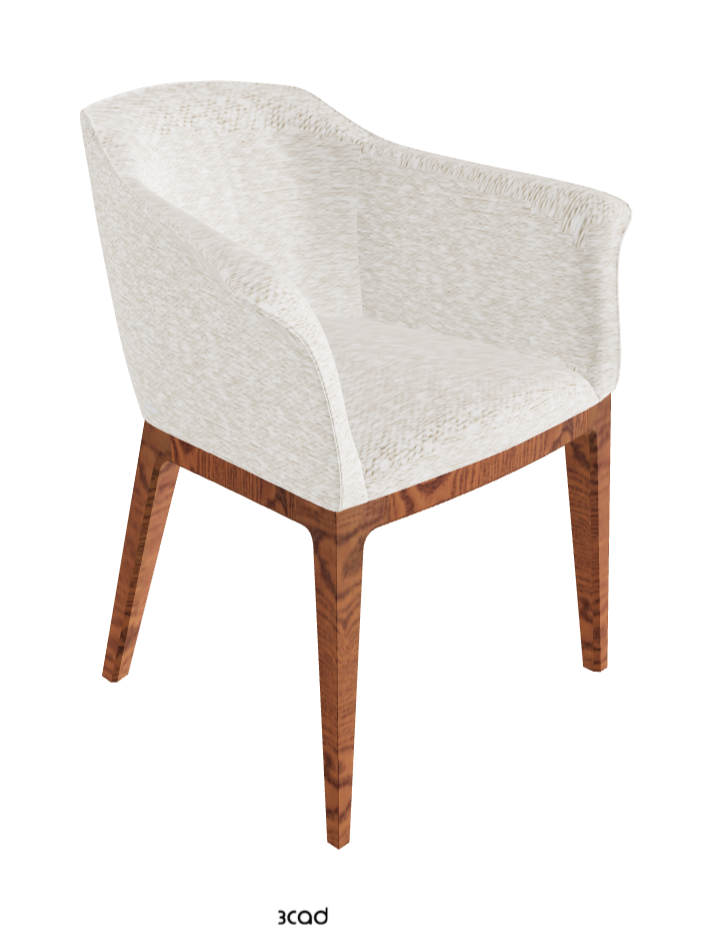 Musa Dining Armchair_Canaletto Walnut Stained Ashwood_Fabric_B241