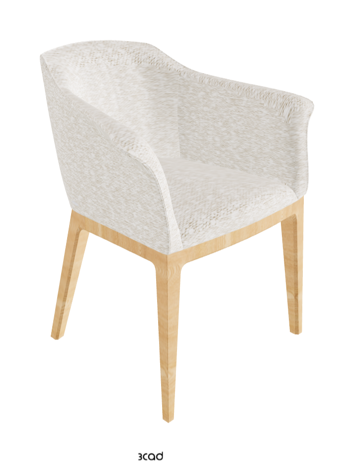 Musa Dining Armchair_Natural Ashwood_Fabric_B241