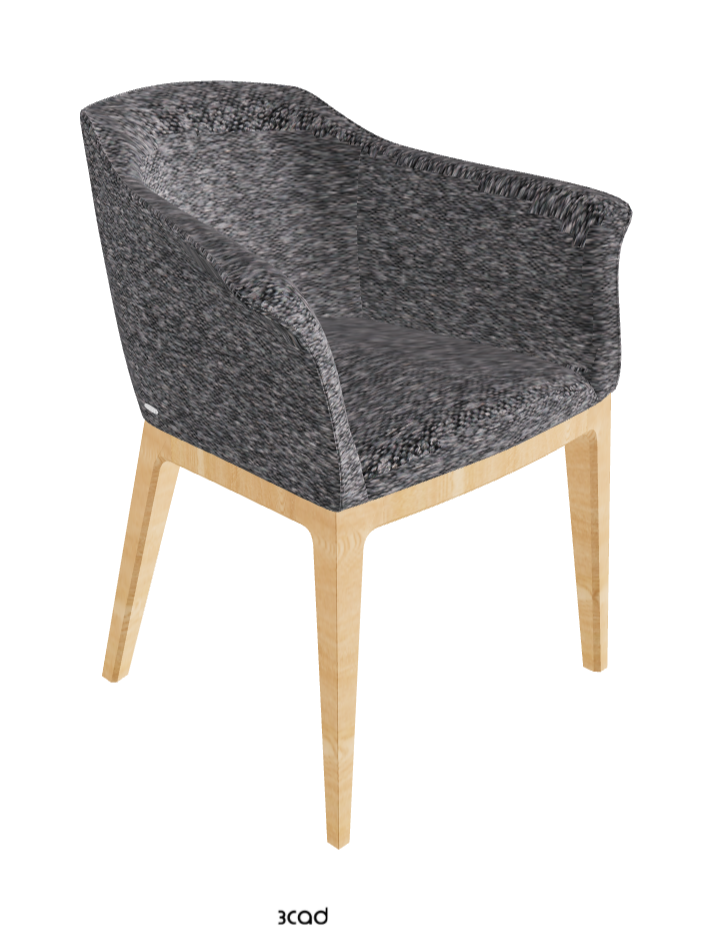 Musa Dining Armchair_Natural Ashwood_Fabric_B244