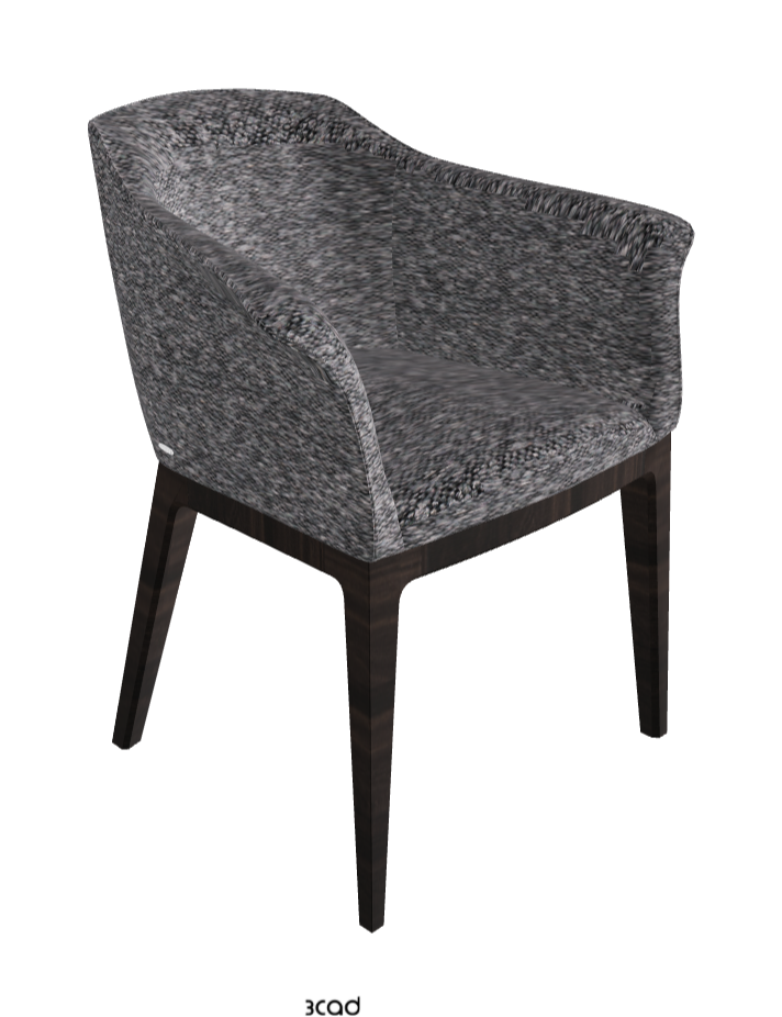 Musa Dining Armchair_Burned Oak Stained Ashwood_Fabric_B244