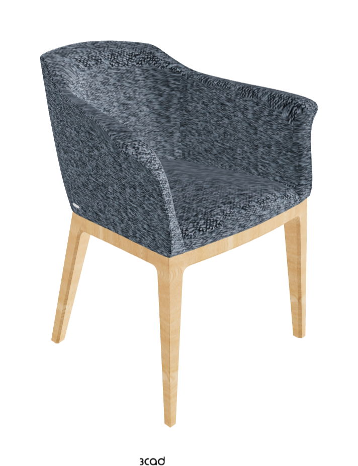 Musa Dining Armchair_Natural Ashwood_Fabric_B245