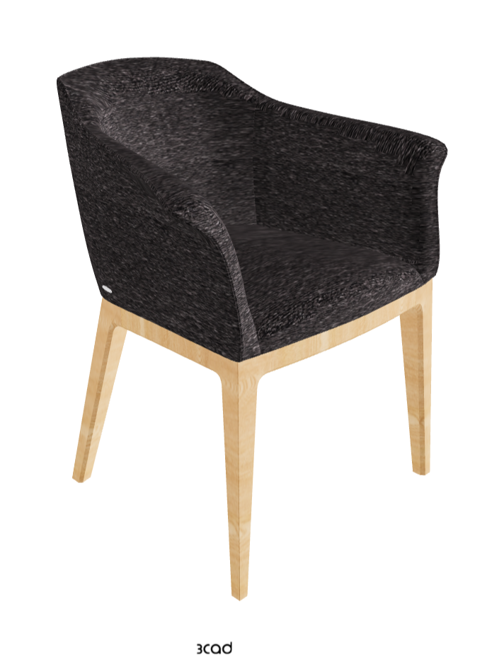 Musa Dining Armchair_Natural Ashwood_Fabric_B246