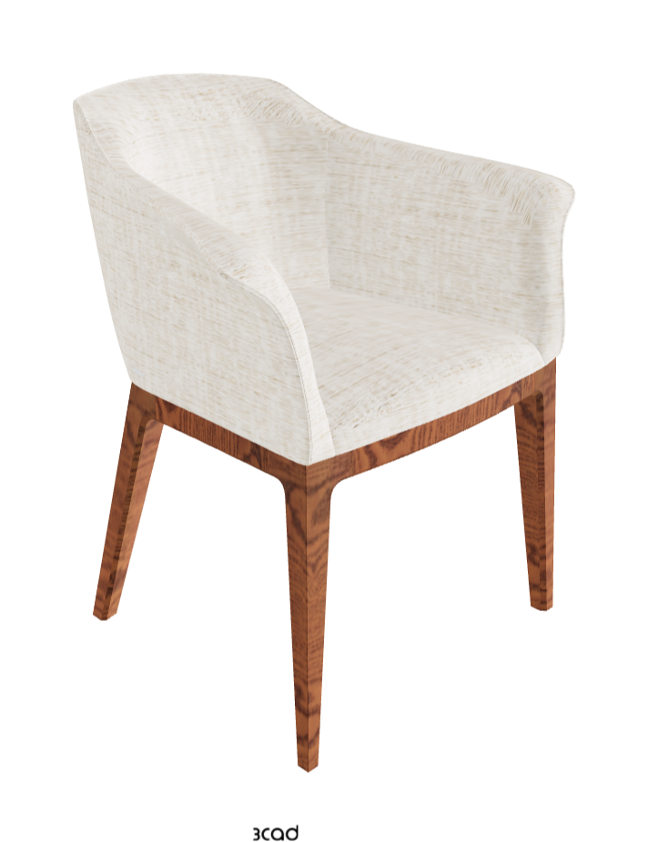 Musa Dining Armchair_Canaletto Walnut Stained Ashwood_Fabric_B610