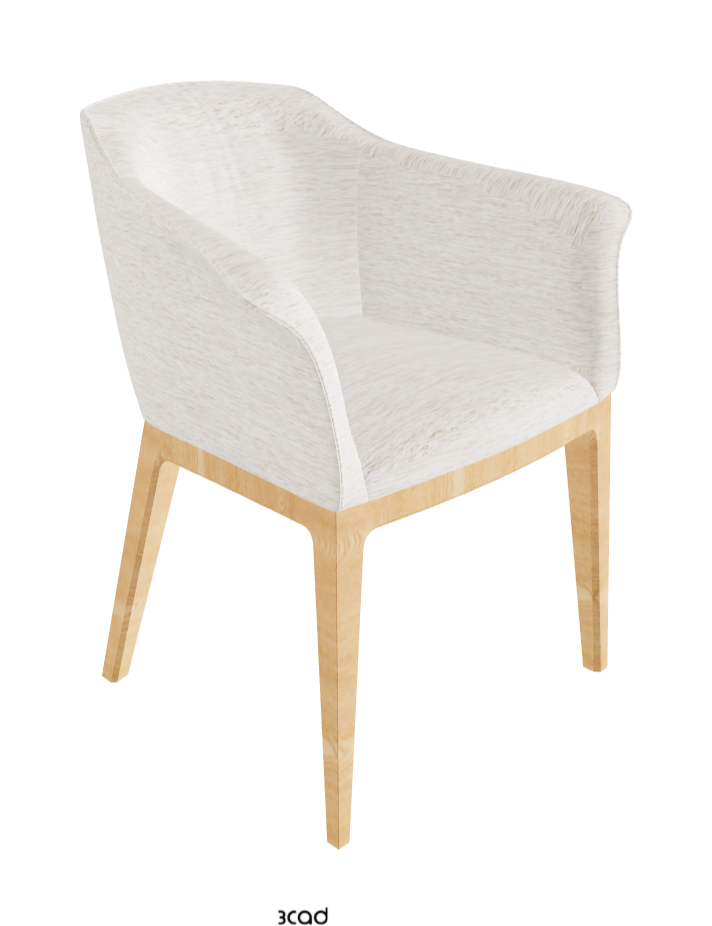 Musa Dining Armchair_Natural Ashwood_Fabric_B730
