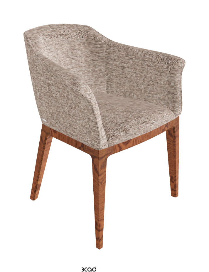Musa Dining Armchair_Canaletto Walnut Stained Ashwood_Fabric_B731