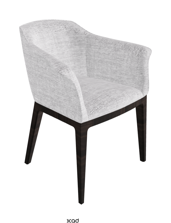 Musa Dining Armchair_Burned Oak Stained Ashwood_Fabric_B810