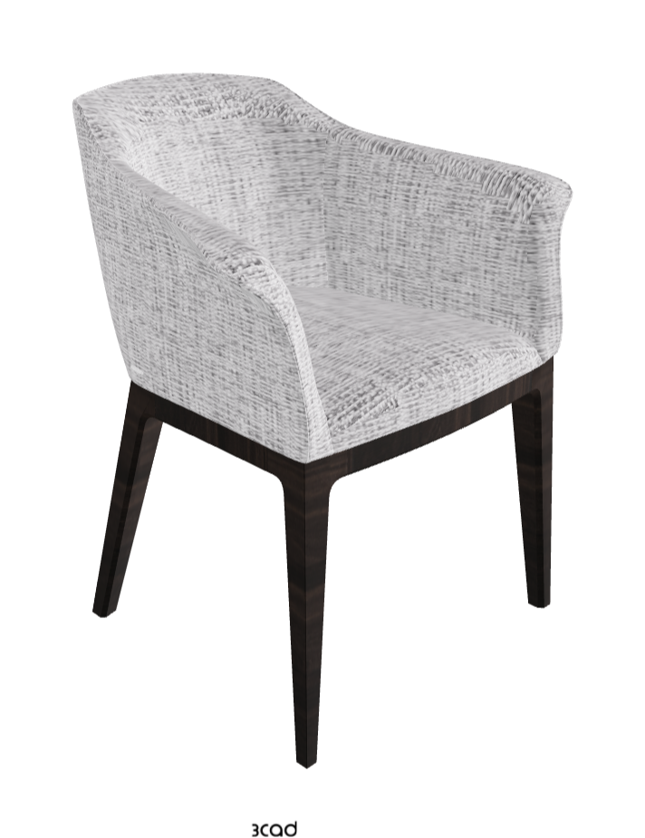 Musa Dining Armchair_Burned Oak Stained Ashwood_Fabric_B811