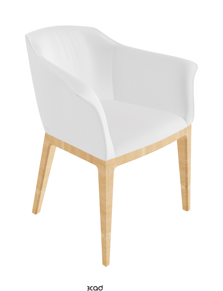 Musa Dining Armchair_Natural Ashwood_Fabric_B920