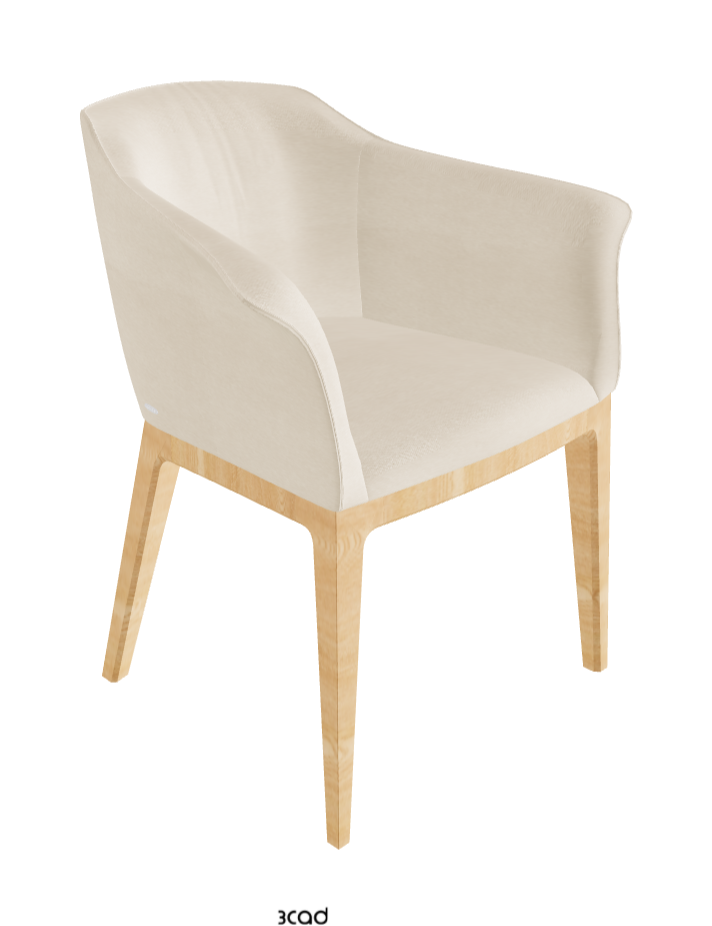 Musa Dining Armchair_Natural Ashwood_Fabric_B922