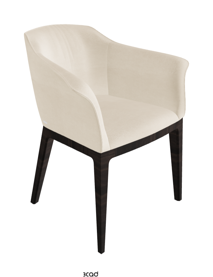 Musa Dining Armchair_Burned Oak Stained Ashwood_Fabric_B922