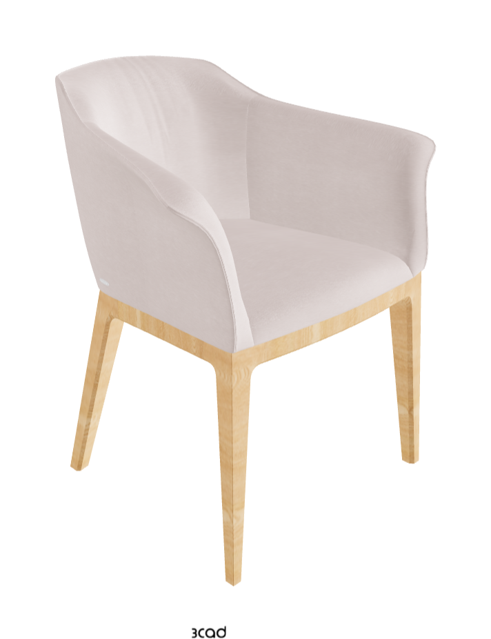 Musa Dining Armchair_Natural Ashwood_Fabric_B923