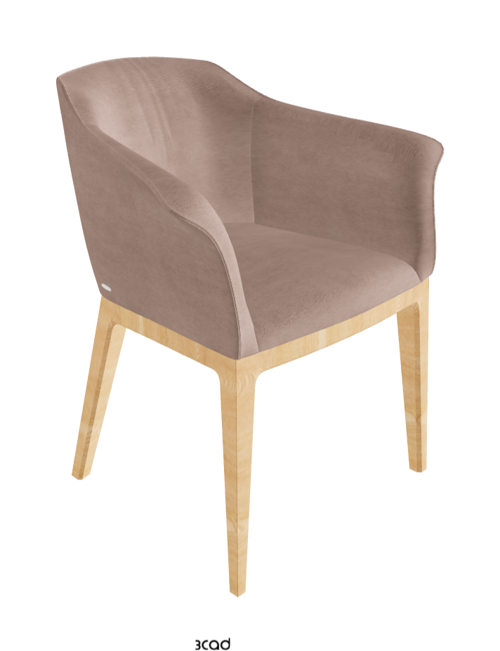 Musa Dining Armchair_Natural Ashwood_Fabric_B925