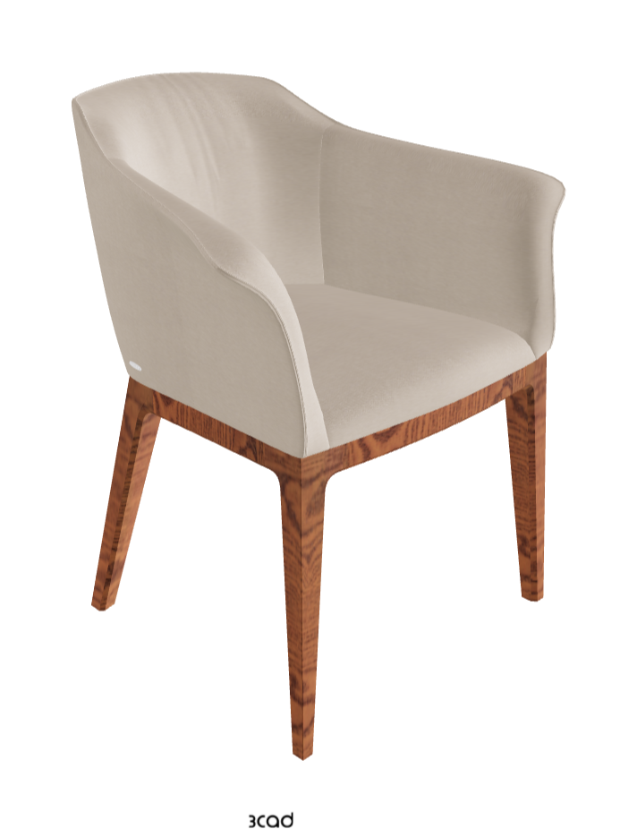 Musa Dining Armchair_Canaletto Walnut Stained Ashwood_Fabric_B926