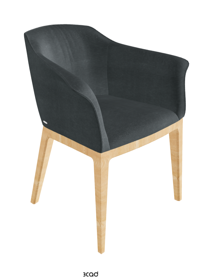 Musa Dining Armchair_Natural Ashwood_Fabric_B927