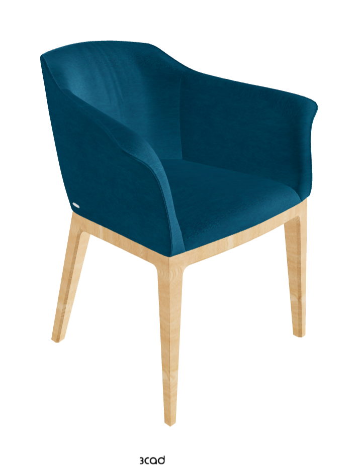 Musa Dining Armchair_Natural Ashwood_Fabric_B928