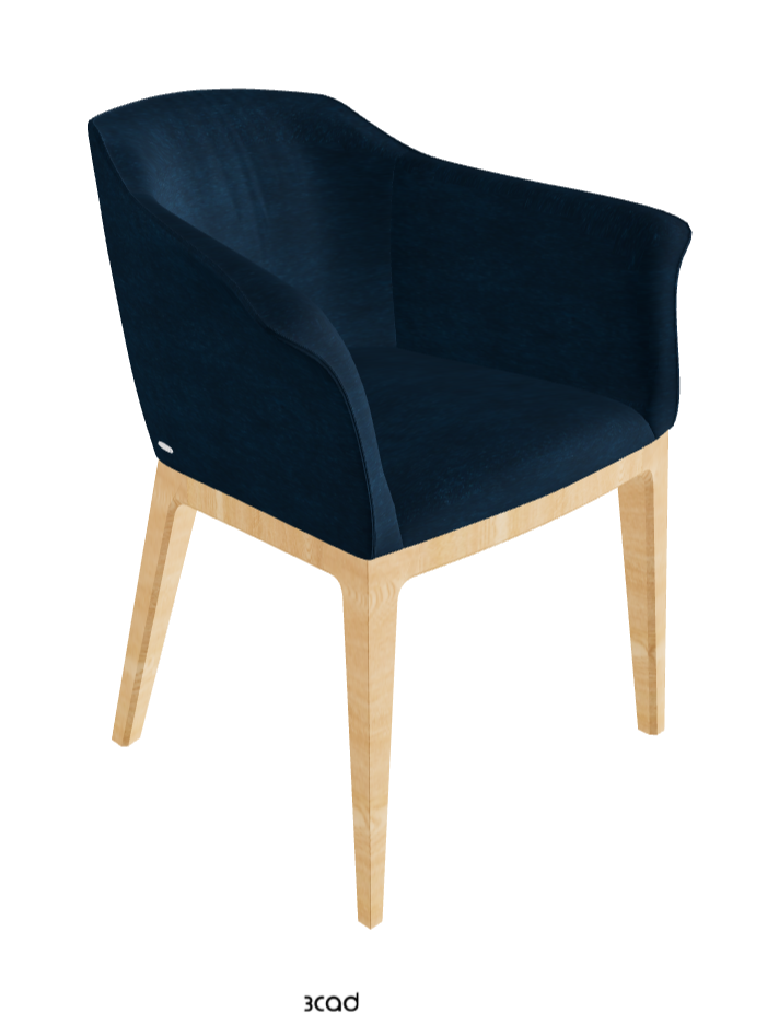 Musa Dining Armchair_Natural Ashwood_Fabric_B929