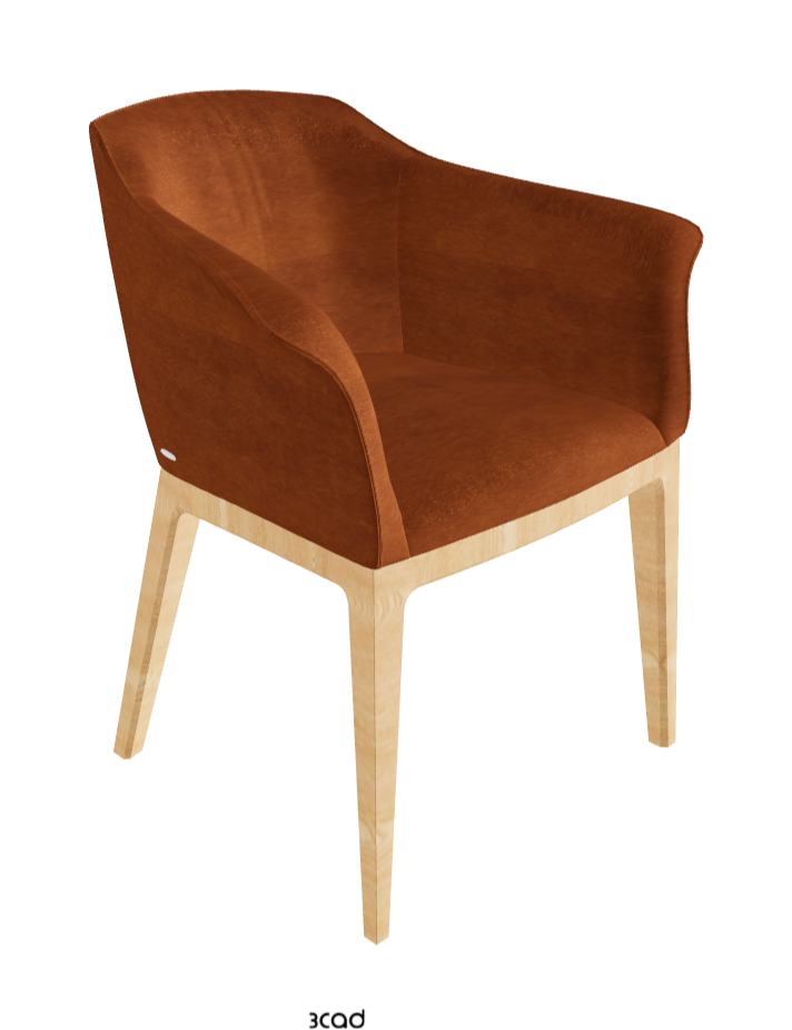 Musa Dining Armchair_Natural Ashwood_Fabric_B930