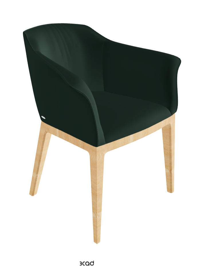 Musa Dining Armchair_Natural Ashwood_Soft Leather_Sherwood