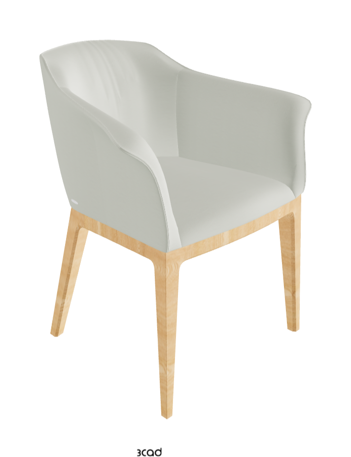 Musa Dining Armchair_Natural Ashwood_Soft Leather_Artico