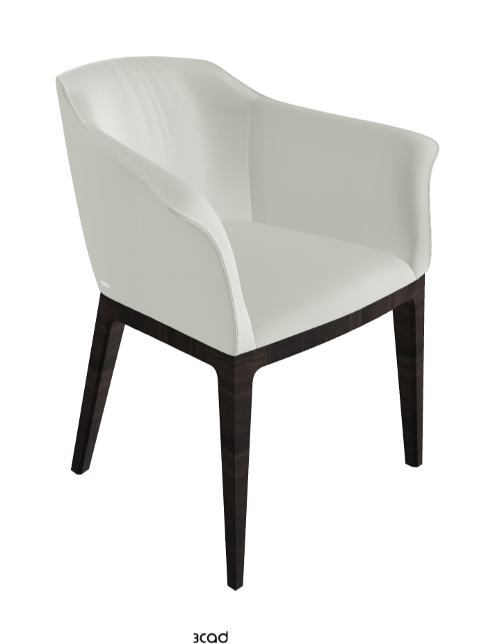 Musa Dining Armchair_Burned Oak Stained Ashwood_Soft Leather_Artico