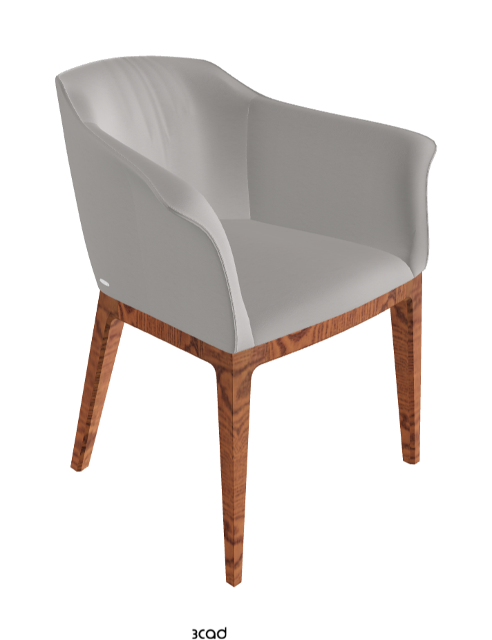 Musa Dining Armchair_Canaletto Walnut Stained Ashwood_Soft Leather_Nardo