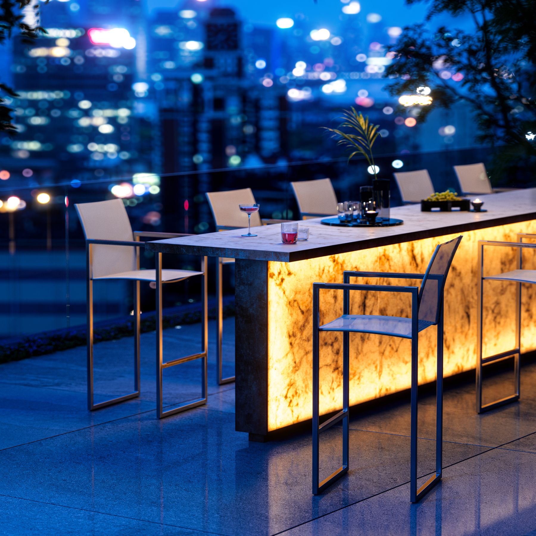 Ninix Low Table 90x90cm Frame Anthracite And Ceramic Nero Marquina