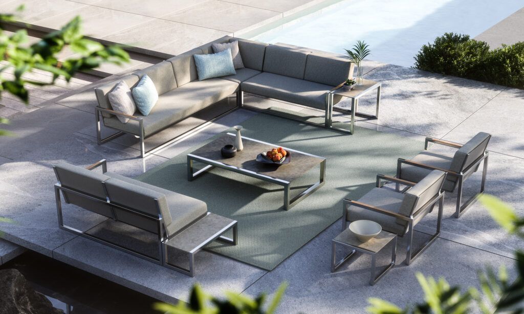 Ninix Lounge 40t Bronze With Teak Top