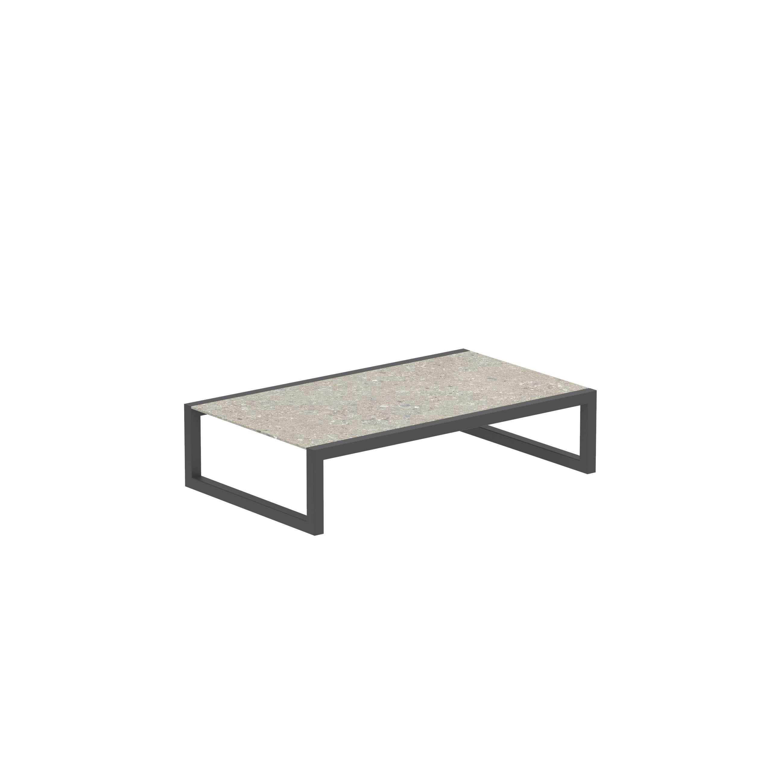 Ninix Side Table 150x90cm Anthracite And Ceramic Ceppo Dolomitica