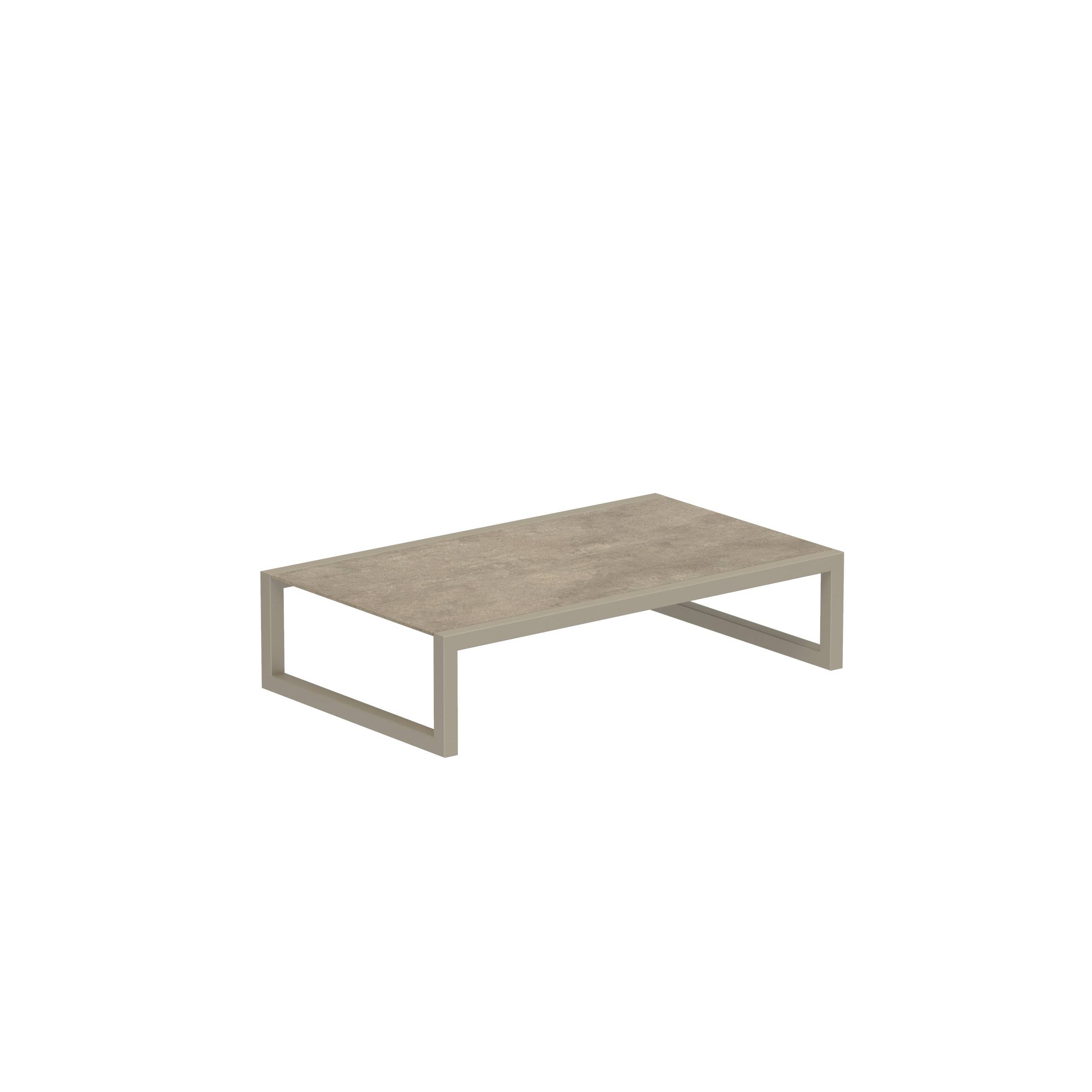 Ninix Side Table 150x90cm Sand And Ceramic Terra Sabbia