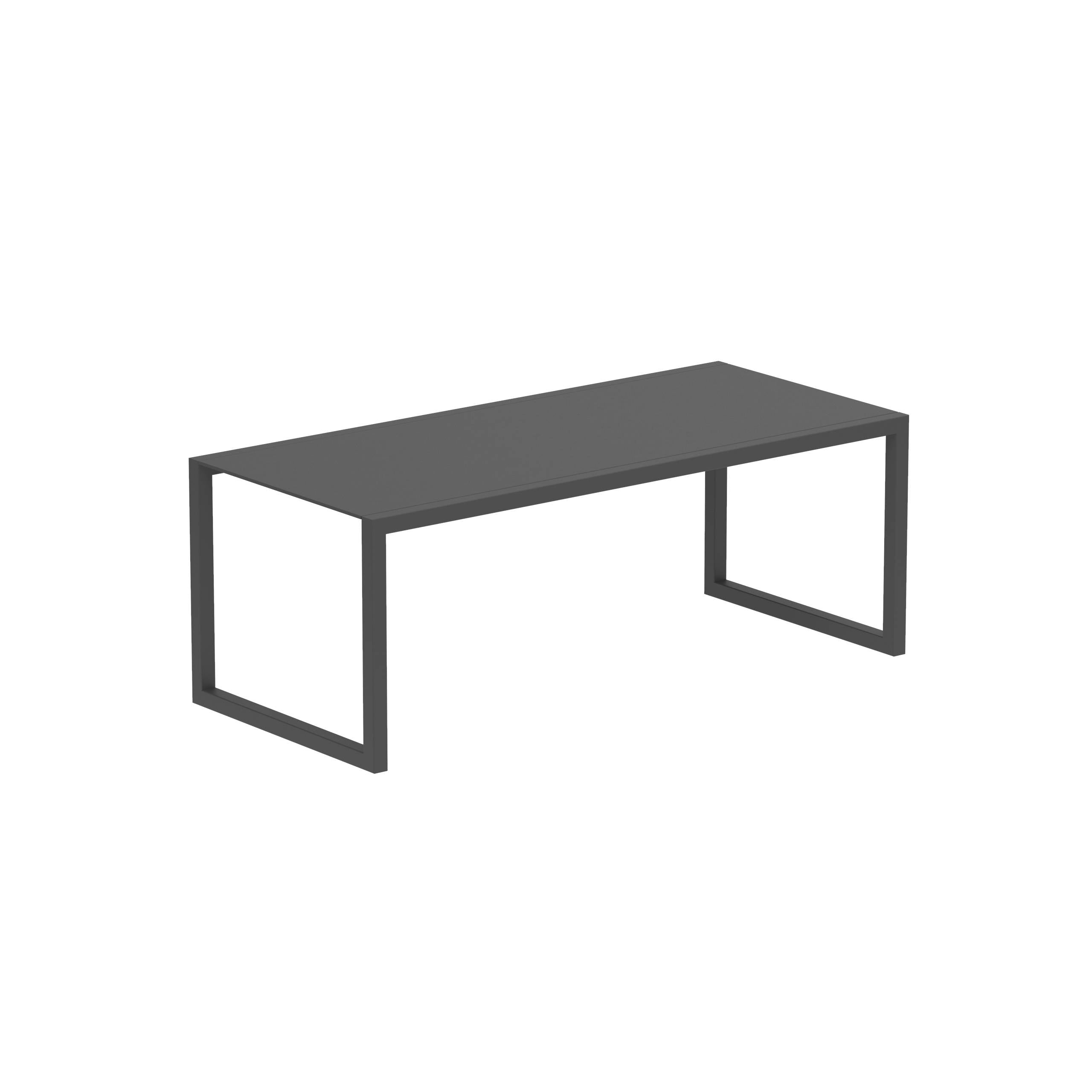 Ninix Table 200x90cm Frame Anthracite + Ceramic Black