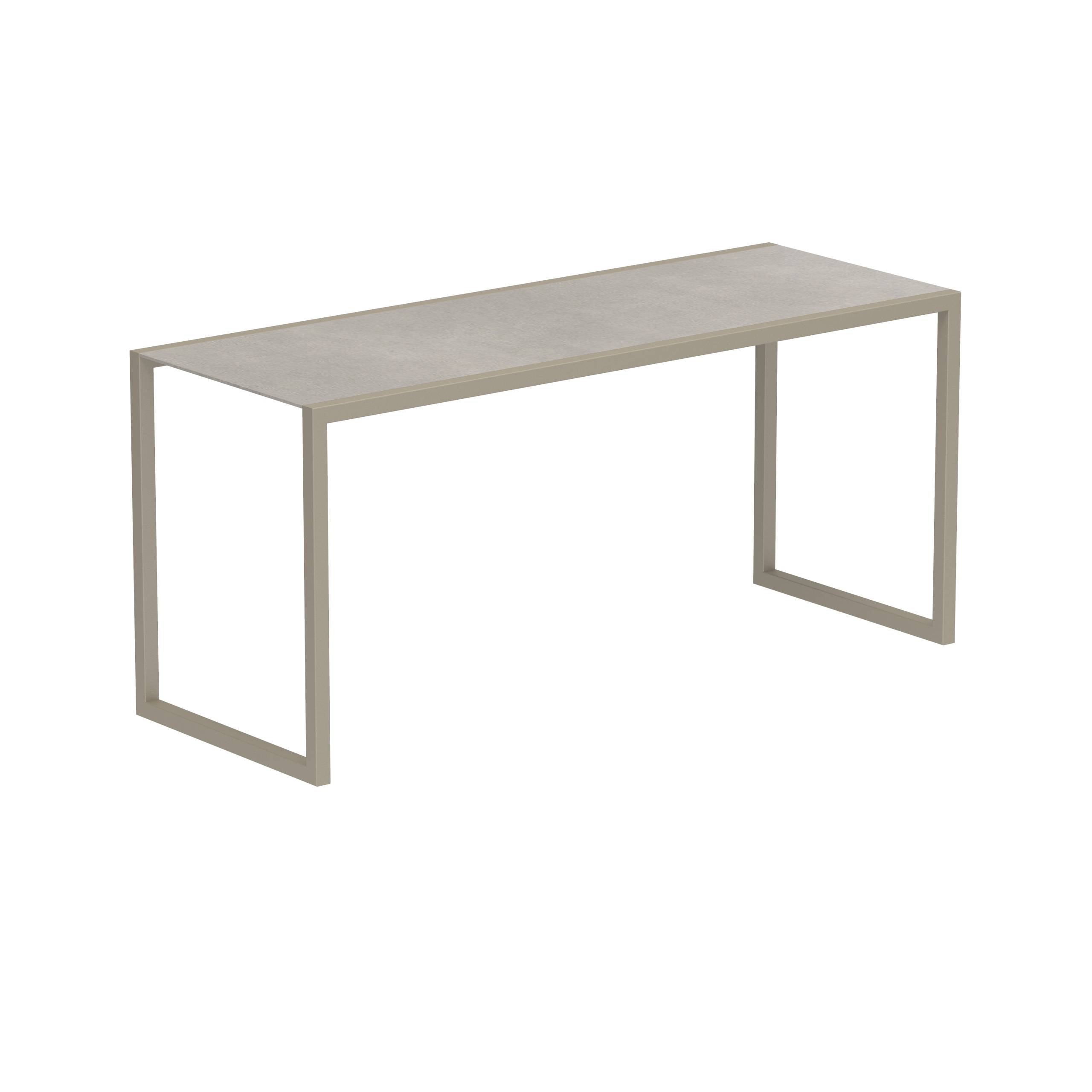 Ninix Bartable Sand With Ceramic Table Top Cemento Luminoso